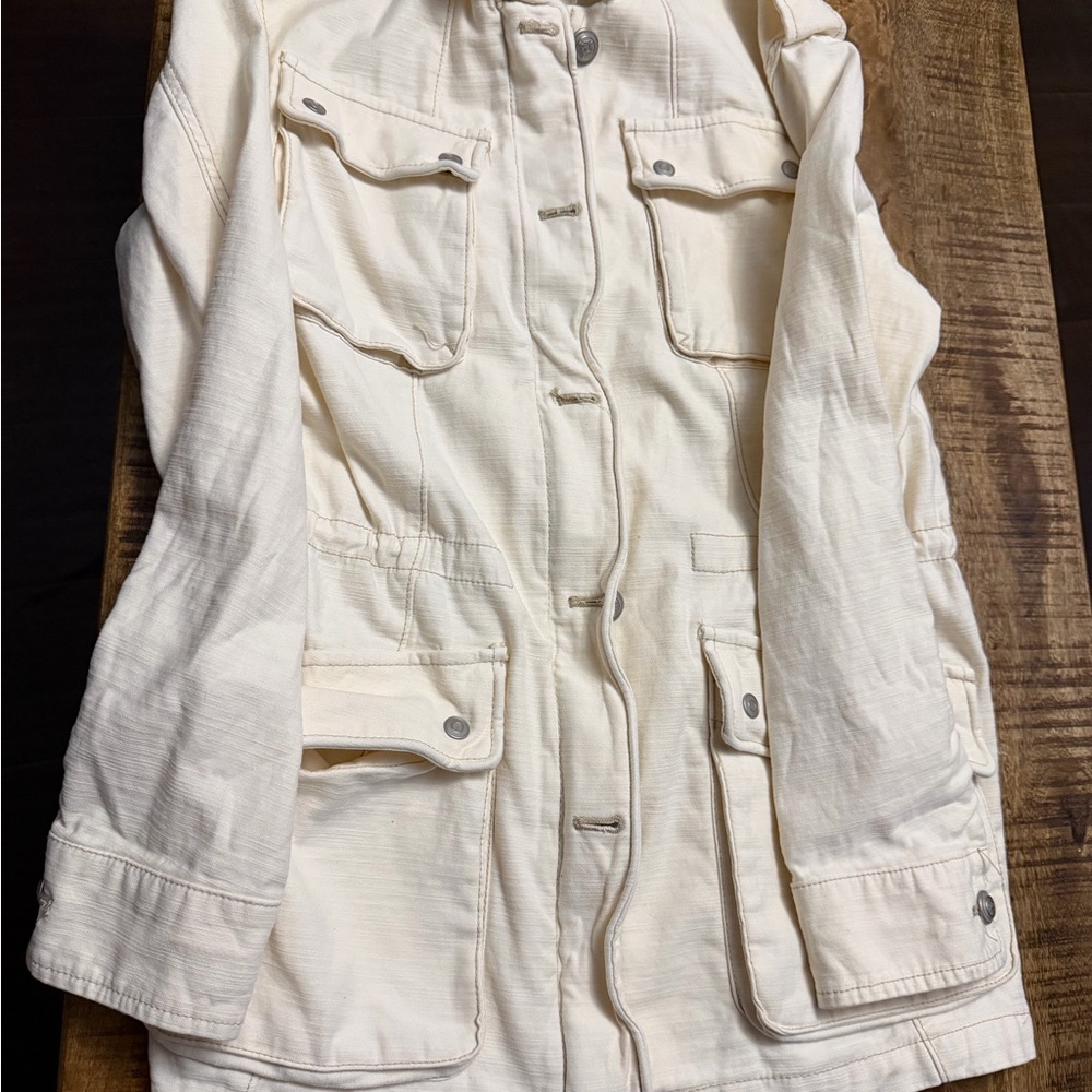 Free People Off-White Utility Anorak Jacket